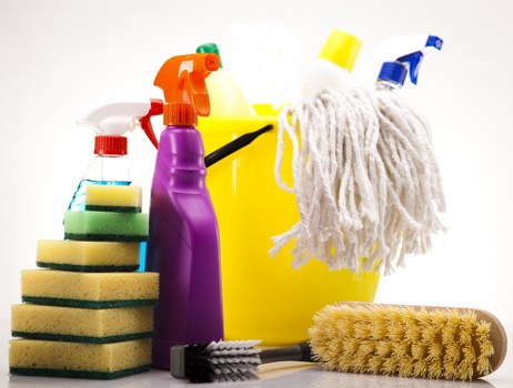 Local cleaner maintaining a W9 office space